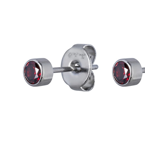 Пусеты Fiore Luna Cubic zirconia Garnet, SWE0128 GR S фото 3